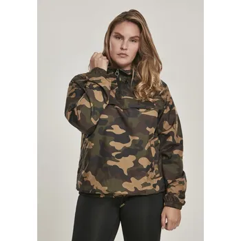 Dámská větrovka Bunda Urban Classics Ladies Camo Pull Over Jacket - woodcamo XL