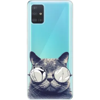 Odolné silikonové pouzdro iSaprio - Crazy Cat 01 - Samsung Galaxy A51