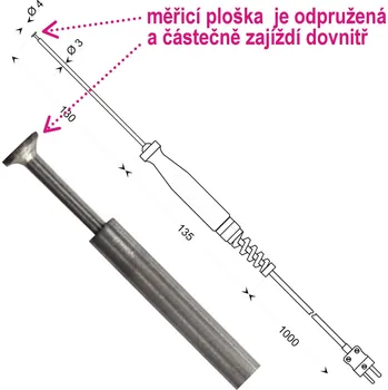 Termočlánek Greisinger Povrchové termočlánkové čidlo NiCr-Ni odpružené GOF 130 CU