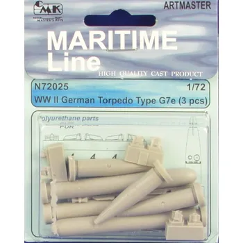 Plastikový model CMK 1/72 German WWII Torpedo Type G7e (3 pcs.)