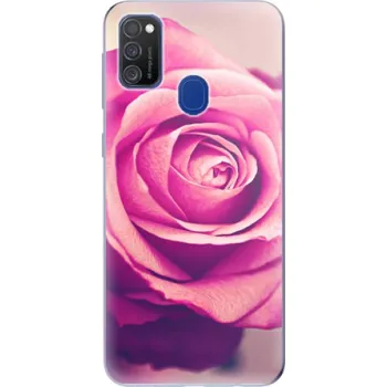 Pouzdro na mobilní telefon Odolné silikonové pouzdro iSaprio - Pink Rose - Samsung Galaxy M21