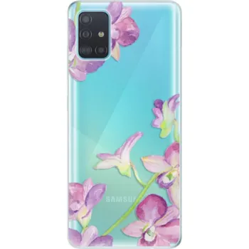 Pouzdro na mobilní telefon Odolné silikonové pouzdro iSaprio - Purple Orchid - Samsung Galaxy A51