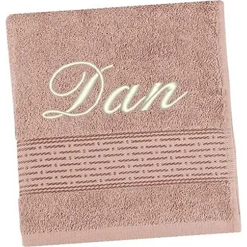 Ručník Ručník se jménem - pruh - sv.burgundy 50x100 cm sv.burgundy