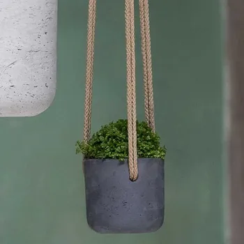 Květináč Závěsný květináč Charlie XXXS černý 9x8cm - Vodotěsný