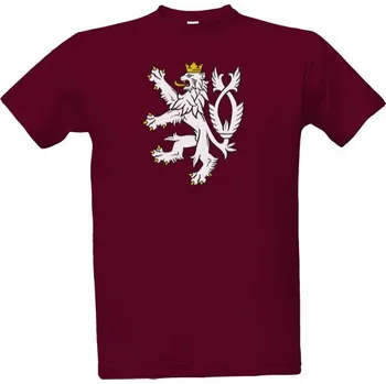 Tričko s potiskem Czech lion pánské