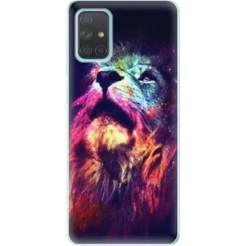 Pouzdro na mobilní telefon Odolné silikonové pouzdro iSaprio - Lion in Colors - Samsung Galaxy A71