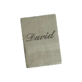 Ručník Ručník se jménem - stř.šedá 50x90 cm středně šedá