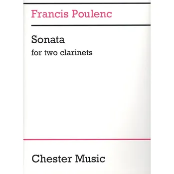 Francis Poulenc: SONATA for two clarinets / skladba pro dva klarinety (Bb + A)