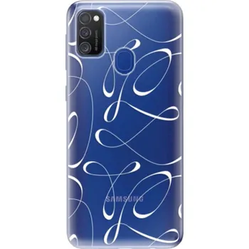 Pouzdro na mobilní telefon Odolné silikonové pouzdro iSaprio - Fancy - white - Samsung Galaxy M21