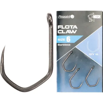 Rybářský háček Nash Háčky Pinpoint Claw Bez Protihrotu-Velikost 10