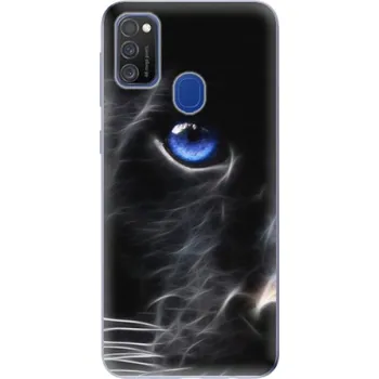 Pouzdro na mobilní telefon Odolné silikonové pouzdro iSaprio - Black Puma - Samsung Galaxy M21