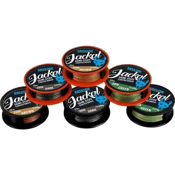 Kryston Jackal návazcová šňůra 20 m-Nosnost 20lb / Barva DARK SILT