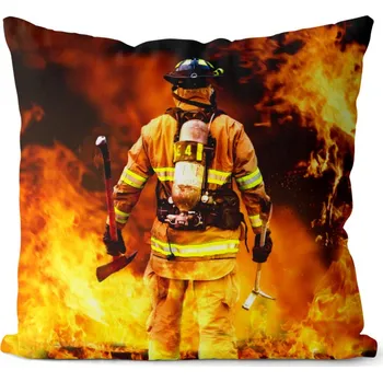 Dekorativní polštářek Polštářek Hasič (Velikost: 40 x 40 cm)