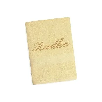 Ručník Ručník se jménem - vanilková 50x90 cm vanilková