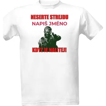 Tričko s potiskem Neserte strejdu pánské