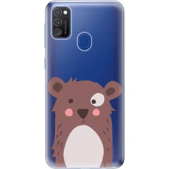 Pouzdro na mobilní telefon Odolné silikonové pouzdro iSaprio - Brown Bear - Samsung Galaxy M21