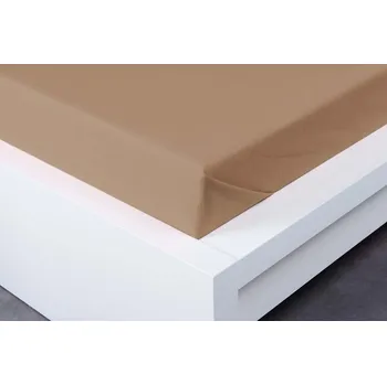 Prostěradlo Bavlněné prostěradlo hnědé