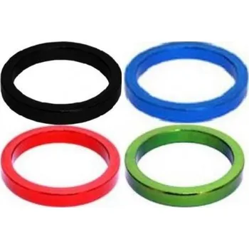 Hlavové složení podložka distanční Neco alu 1 1/8" 5mm modrá