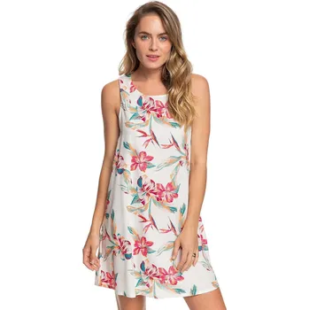 Dámské šaty šaty Roxy Tranquility Vibes - WBK7/Snow White Tropic Call XL