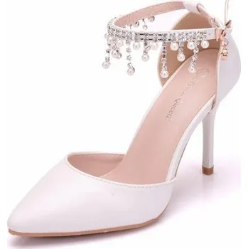 Dámská sálová obuv Dámské bílé lodičky s řemínkem Velikost: 42