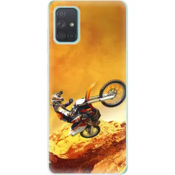 Pouzdro na mobilní telefon Odolné silikonové pouzdro iSaprio - Motocross - Samsung Galaxy A71