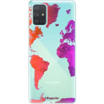 Pouzdro na mobilní telefon Odolné silikonové pouzdro iSaprio - Warm Map - Samsung Galaxy A71