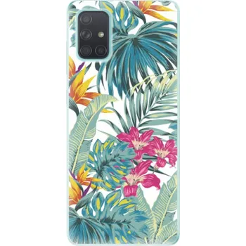Pouzdro na mobilní telefon Odolné silikonové pouzdro iSaprio - Tropical White 03 - Samsung Galaxy A71