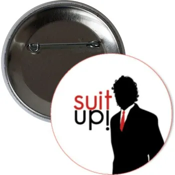 Odznáček s potiskem Suit up-placka