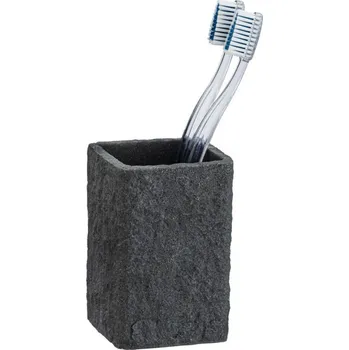 Držák na kartáček Kelímek na zubní kartáčky VILLATA, černý, WENKO