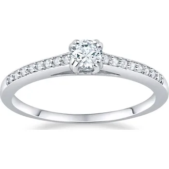 Šperk SILVEGO stříbrný prsten ATHENAIS se Swarovski® Zirconia