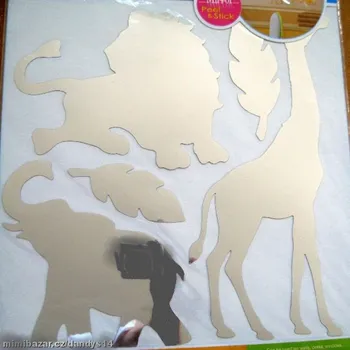 Samolepící dekorace Pokojová dekorace ZOO zrcadlo 30,5 x 30,5 cm