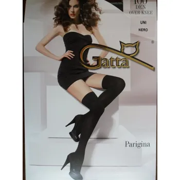 Dámské punčochy PARIGINA 100-nadkolenky Gatta caffe-tmavě hnědé uni