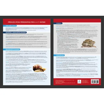 Přírodopis - Přehled učiva 6. - 7. ročník - Přehledová tabulka učiva - Vendula Burdová