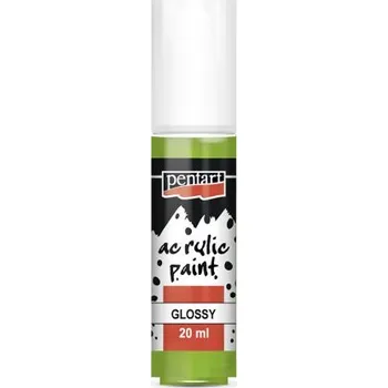 Vodová barva Pentart Akrylová barva lesklá PENTART 20 ml ZELENÁ JABLKO