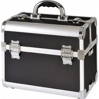 Kosmetický kufr Salon Komplet Kufr kadeřnický Alu černý