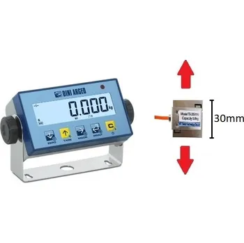 Siloměr DINI ARGEO 400N/0,2N, tah (Přístroj k měření síly s LCD displejem, externím miniaturním tahovým snímačem a výstupem RS232)