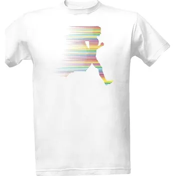 Tričko s potiskem Duhový běžec pánské