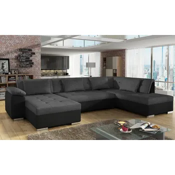 Sedací souprava Rohová sedací souprava JAMAJKA U šedá / černá