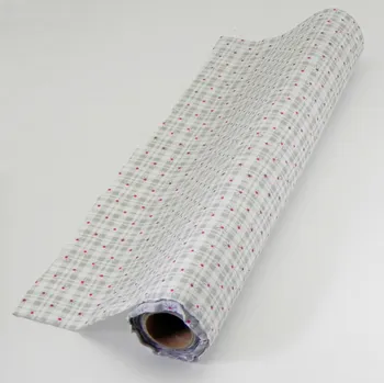 Látka s květinkami 36cm x 5m šedá (JK140F1)