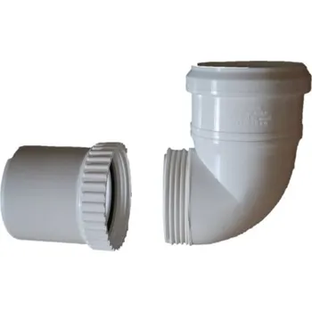 Kanalizační potrubí Zkrácené koleno šroubovací DN 80/87,5st, plast, 490 mm