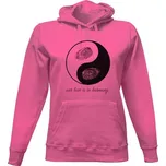 Dámská mikina s kapucí s potiskem Jin a jang harmony dámské