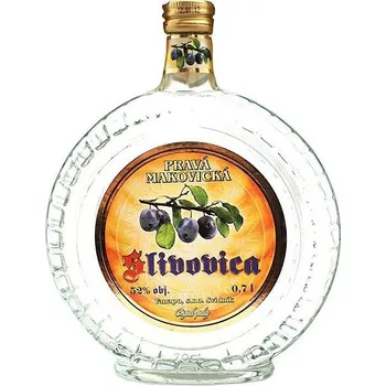 Pálenka Pravá makovická slivovice 52 % 0,7 l