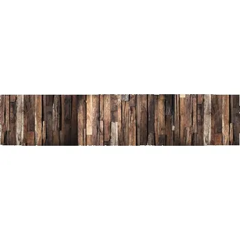 Obklad Samolepící PVC tapeta do kuchyně mySPOTTI splash Rustikální dřevo 60x280 cm