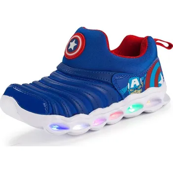 Dětská treková obuv Marvel a DC Svítící botasky "Avengers" Barva: modrá Avengers 1, CN velikost: 24