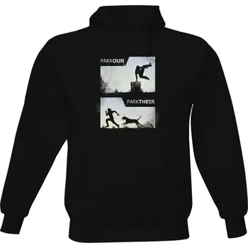 Pánská mikina Pánská mikina s kapucí s potiskem parktheir pánské