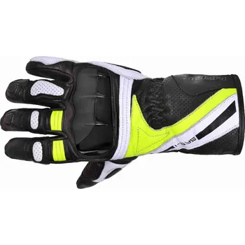 Moto rukavice SRS-1 - sportovní žluté kožené moto rukavice INFINE - L