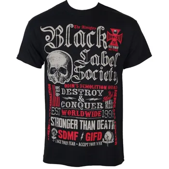 Pánské tričko Plastic Head Black Label Society Destroy & Conquer černé M