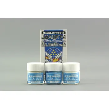 Modelářská barva Sada barev Mr. Color – J.A.S.D.F. T-4 Blue Impulse, Ver. 2 (3× 10 ml)