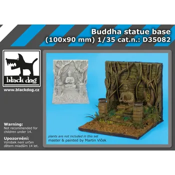 Plastikový model Blackdog 1/35 Buddha statue base (100x90 mm)