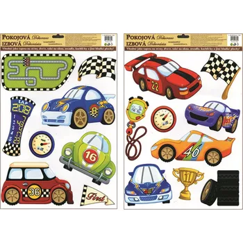 Samolepící dekorace Samolepky na zeď formule 38x30cm